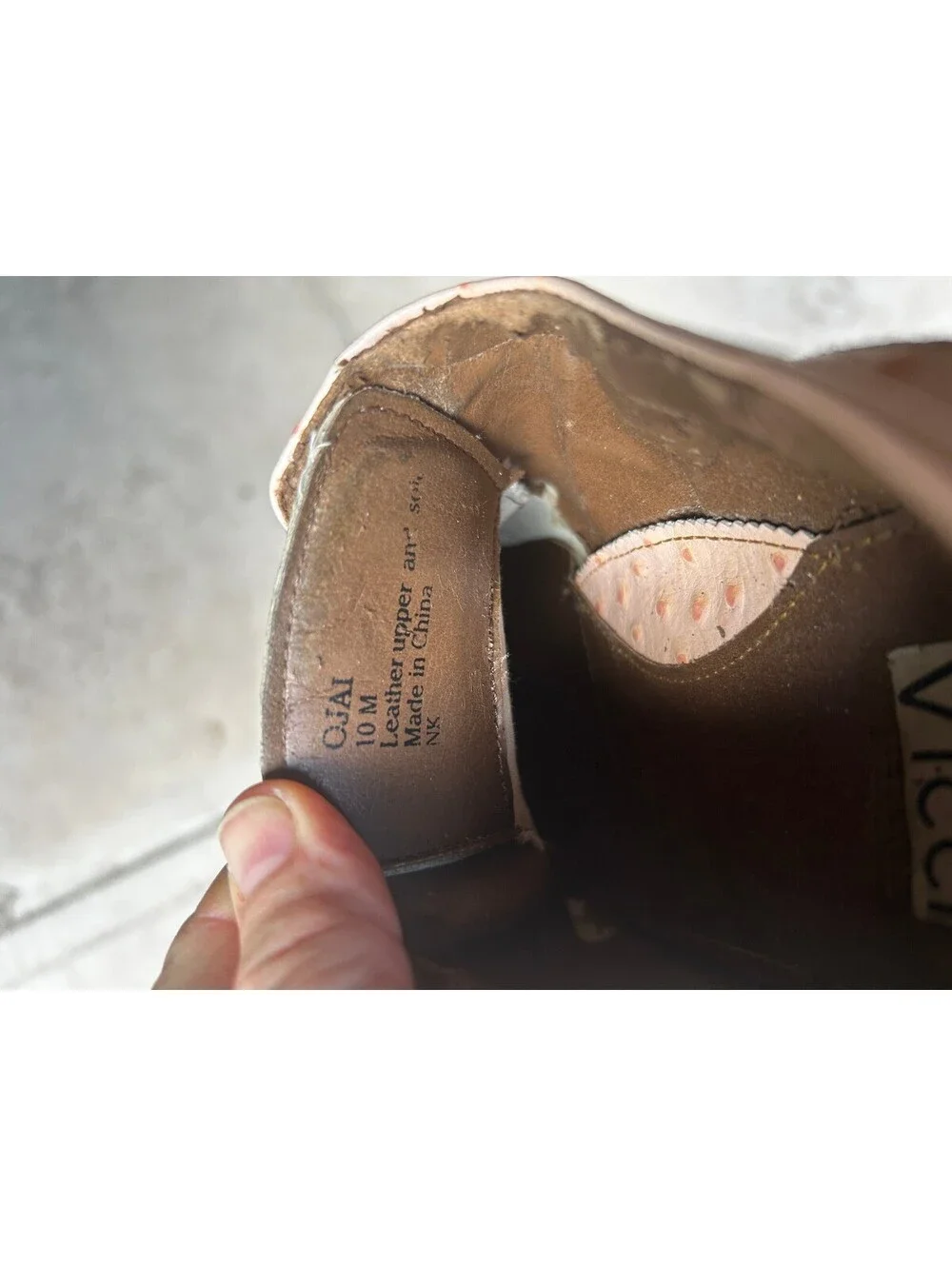 Vintage Marco Vicci Ostrich Pink Blush Dress Shoes Men 10
